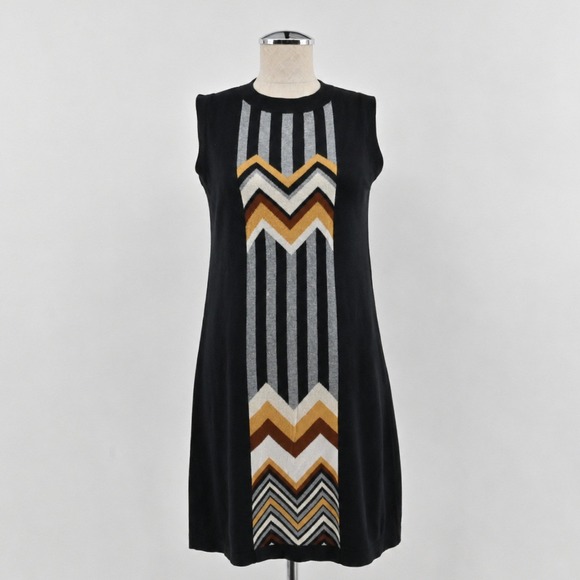 Missoni for Target Dresses & Skirts - Missoni Target Chevron Knit Shift Dress Womens Size XS Black 20th Anniversary